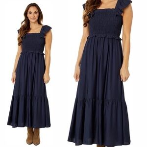 Anthropologie MOON RIVER | Midnight Blue Maxi Dress